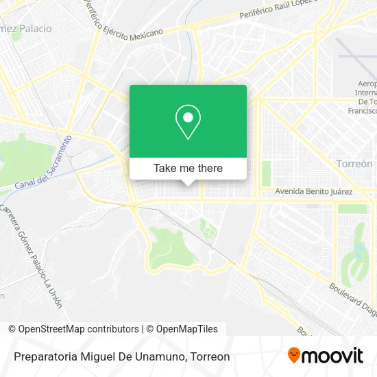 Preparatoria Miguel De Unamuno map