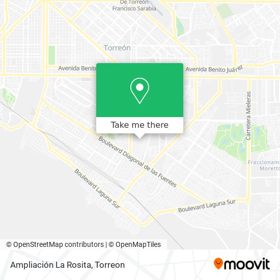Ampliación La Rosita map