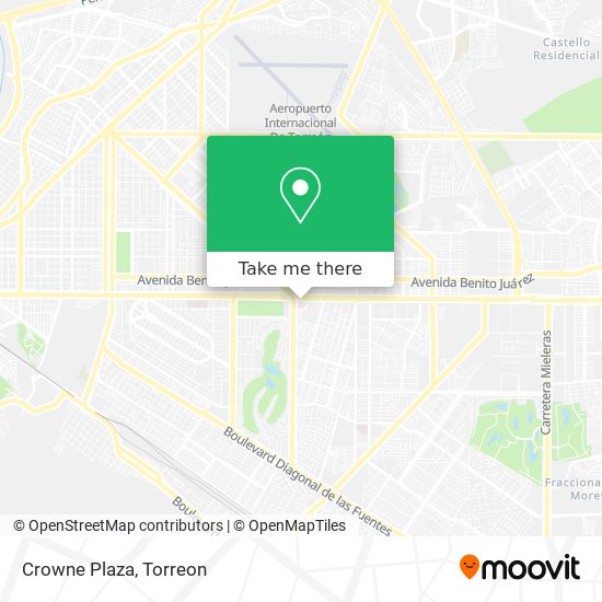 Mapa de Crowne Plaza