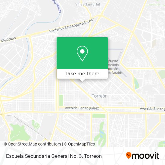 Escuela Secundaria General No. 3 map