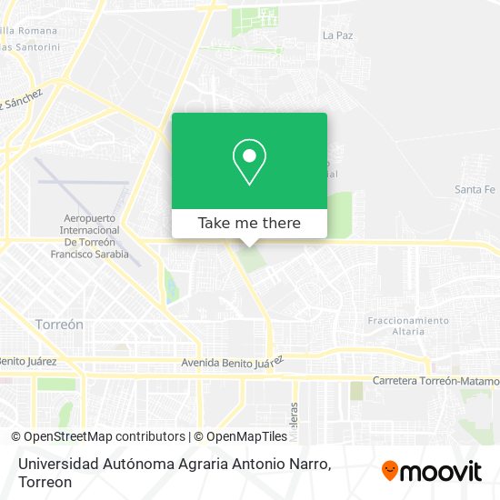 Universidad Autónoma Agraria Antonio Narro map