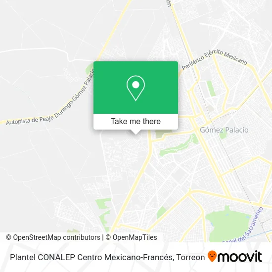 Plantel CONALEP Centro Mexicano-Francés map