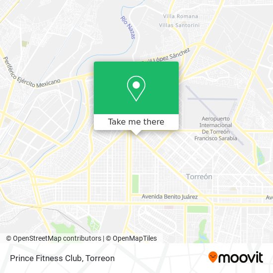 Mapa de Prince Fitness Club