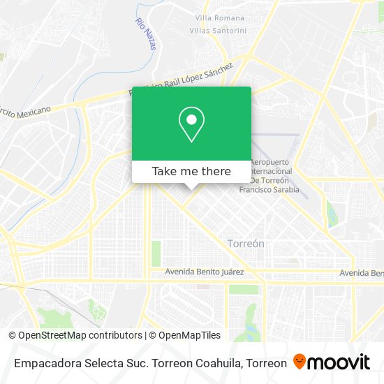Empacadora Selecta Suc. Torreon Coahuila map