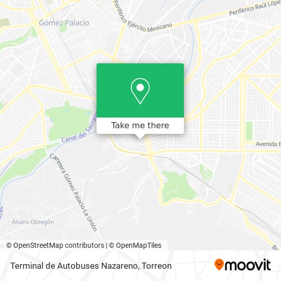 Terminal de Autobuses Nazareno map