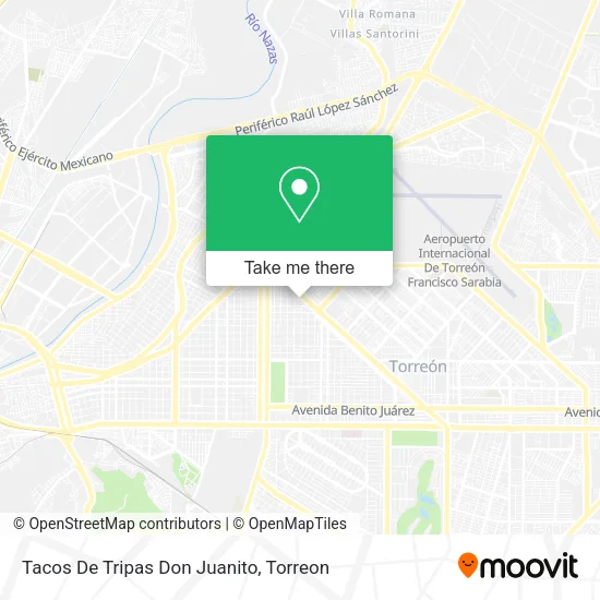 Tacos De Tripas Don Juanito map