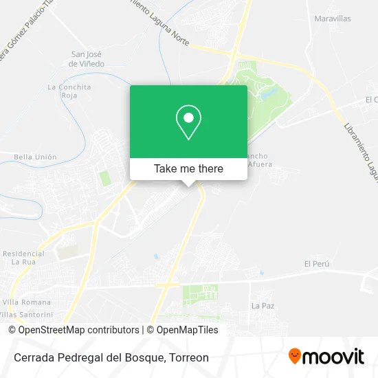 Cerrada Pedregal del Bosque map