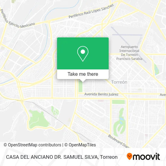 CASA DEL ANCIANO DR. SAMUEL SILVA map