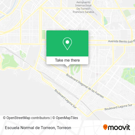 Escuela Normal de Torreon map