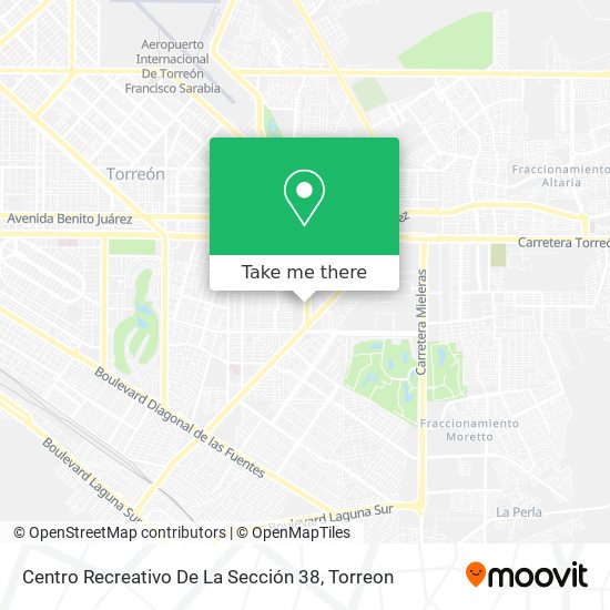 Mapa de Centro Recreativo De La Sección 38