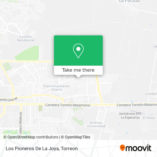 Los Pioneros De La Joya map