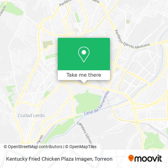 Mapa de Kentucky Fried Chicken Plaza Imagen