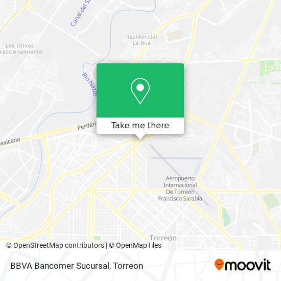 Mapa de BBVA Bancomer Sucursal