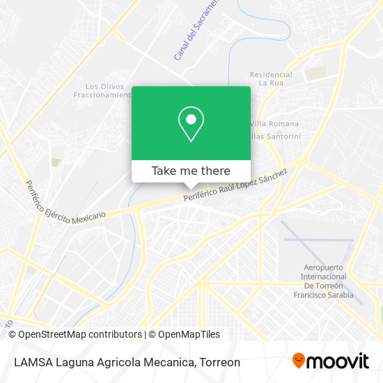 LAMSA Laguna Agricola Mecanica map