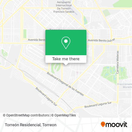 Torreón Residencial map