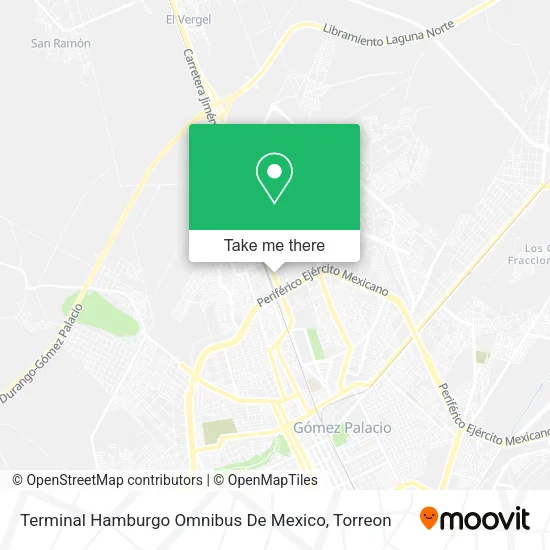 Terminal Hamburgo Omnibus De Mexico map