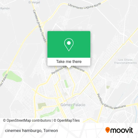 cinemex hamburgo map