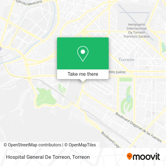 Hospital General De Torreon map
