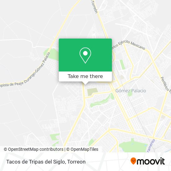 Mapa de Tacos de Tripas del Siglo