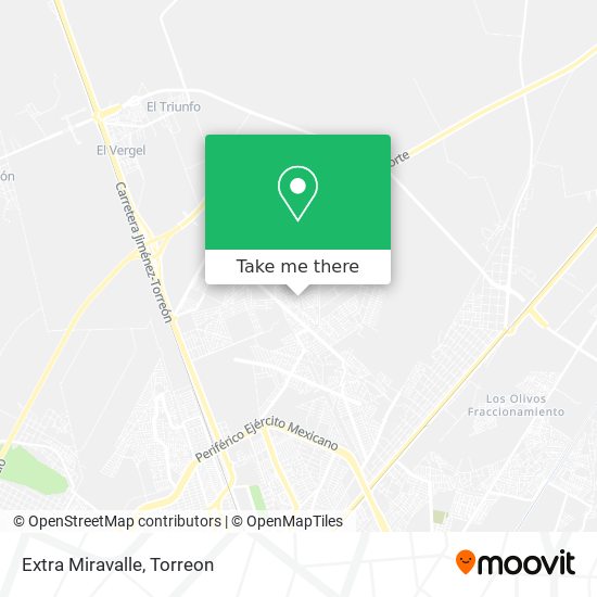 Mapa de Extra Miravalle