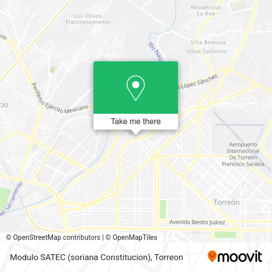 Modulo SATEC (soriana Constitucion) map