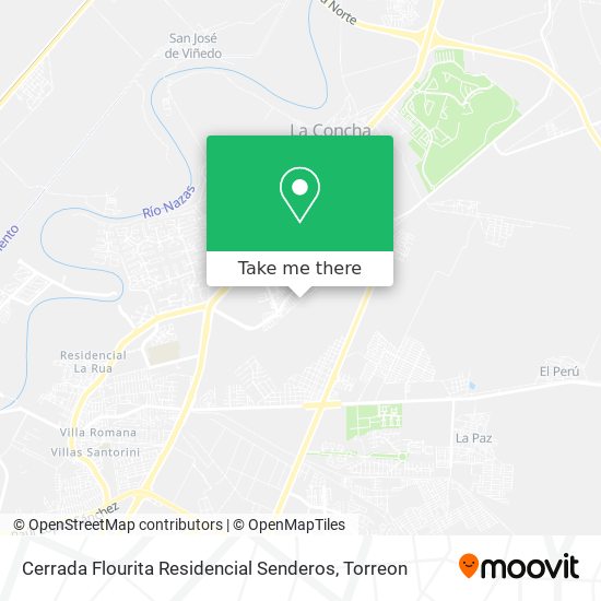 Cerrada Flourita Residencial Senderos map