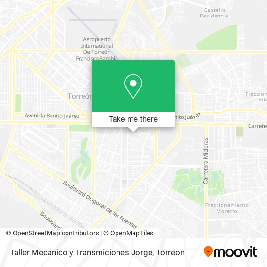 Taller Mecanico y Transmiciones Jorge map