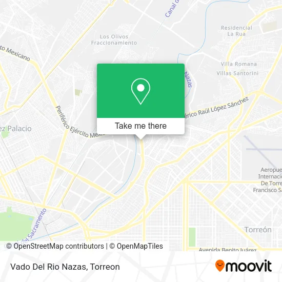 Vado Del Rio Nazas map