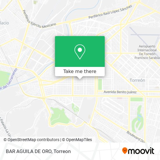 How to get to BAR AGUILA DE ORO in Torreón by Bus?