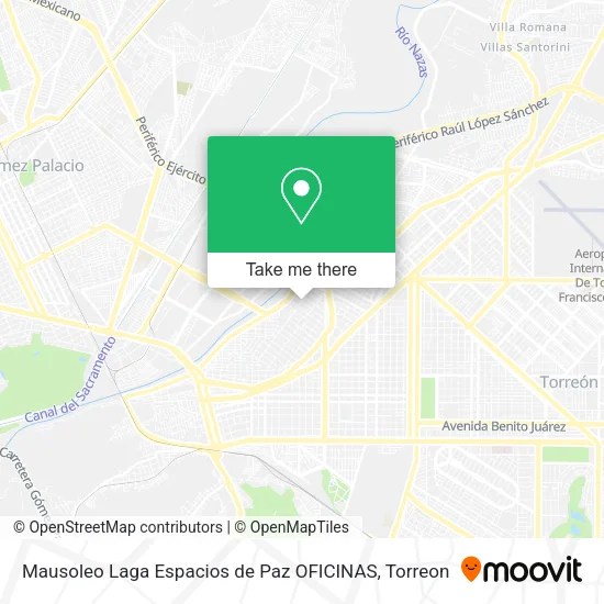 Mausoleo Laga Espacios de Paz OFICINAS map