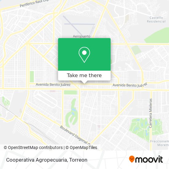Cooperativa Agropecuaria map