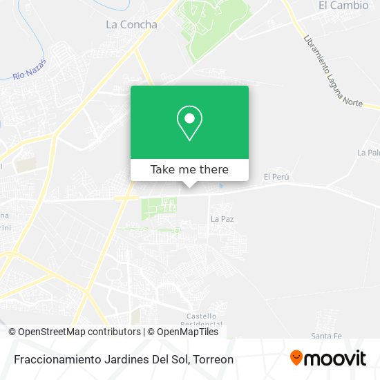 Mapa de Fraccionamiento Jardines Del Sol