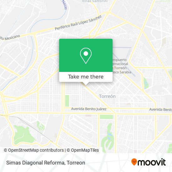 Mapa de Simas Diagonal Reforma