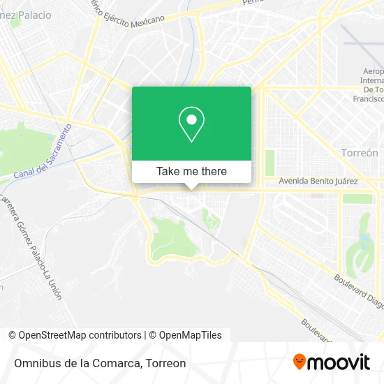 Omnibus de la Comarca map