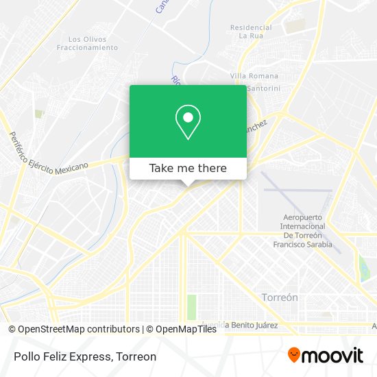 How to get to Pollo Feliz Express in Torreón by Bus?