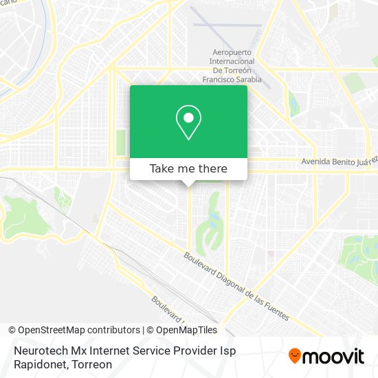 Mapa de Neurotech Mx Internet Service Provider Isp Rapidonet
