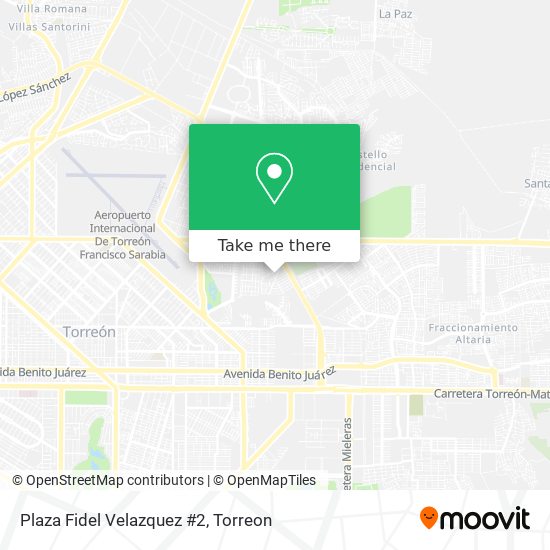 Mapa de Plaza Fidel Velazquez #2