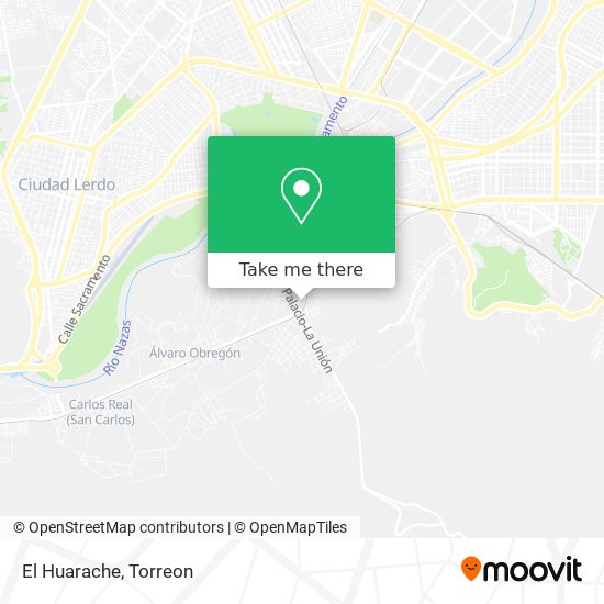Mapa de El Huarache