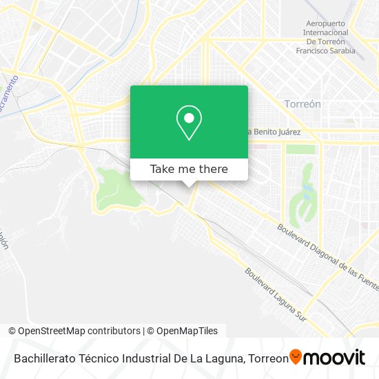 Mapa de Bachillerato Técnico Industrial De La Laguna