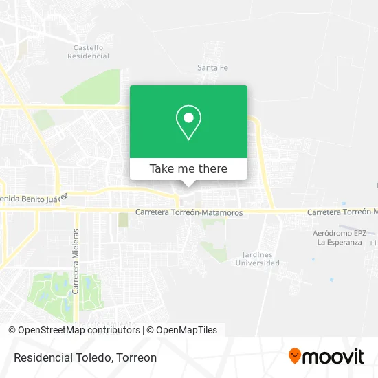 Mapa de Residencial Toledo
