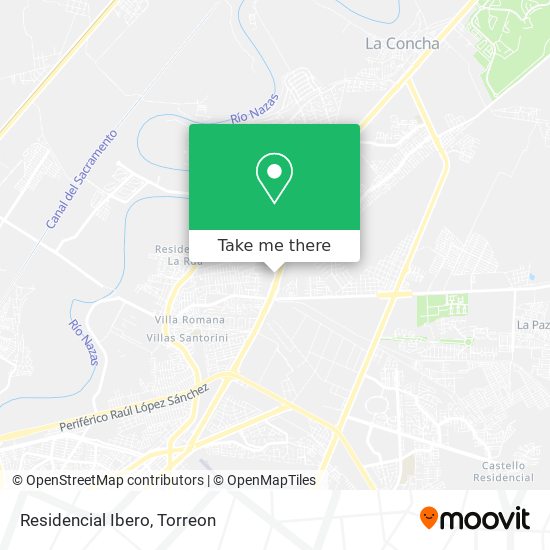 Mapa de Residencial Ibero