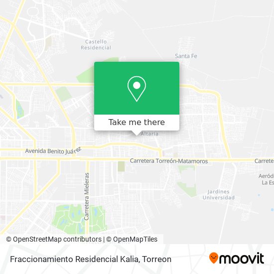 Mapa de Fraccionamiento Residencial Kalia
