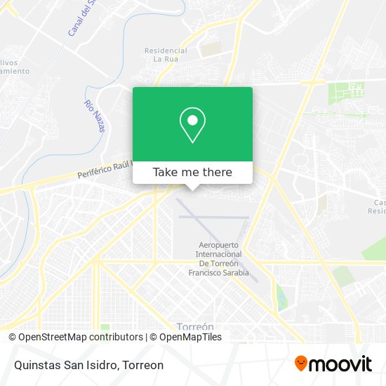 Mapa de Quinstas San Isidro