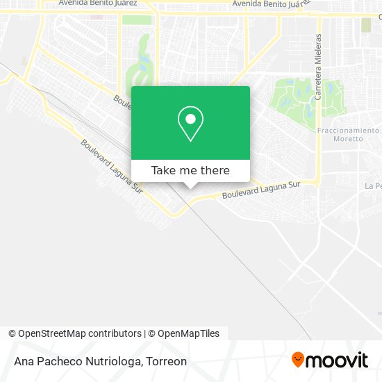 Ana Pacheco Nutriologa map