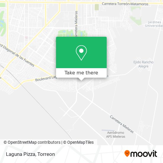 Laguna Pizza map