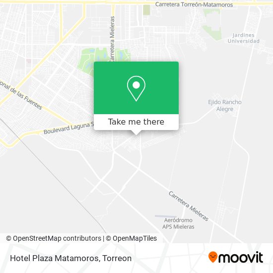 Mapa de Hotel Plaza Matamoros
