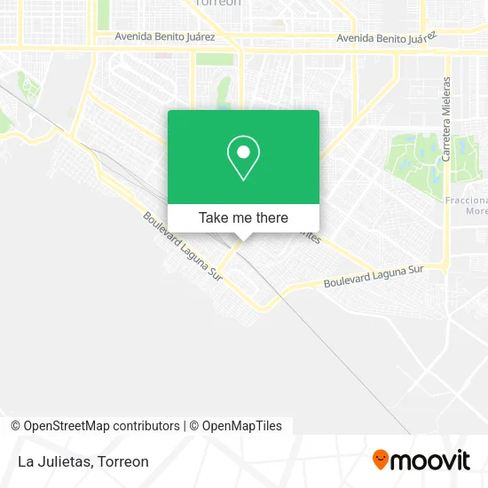 La Julietas map