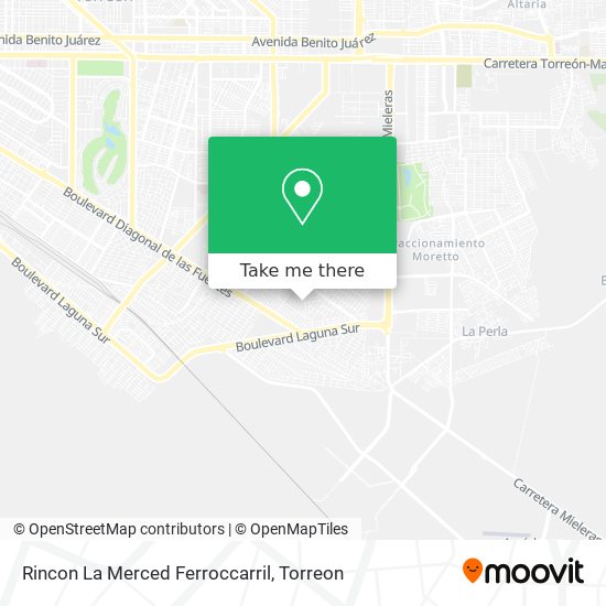 Rincon La Merced Ferroccarril map