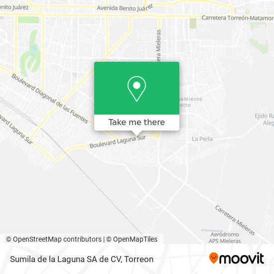 Mapa de Sumila de la Laguna SA de CV