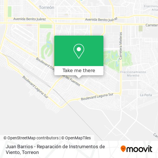 Juan Barrios - Reparación de Instrumentos de Viento map